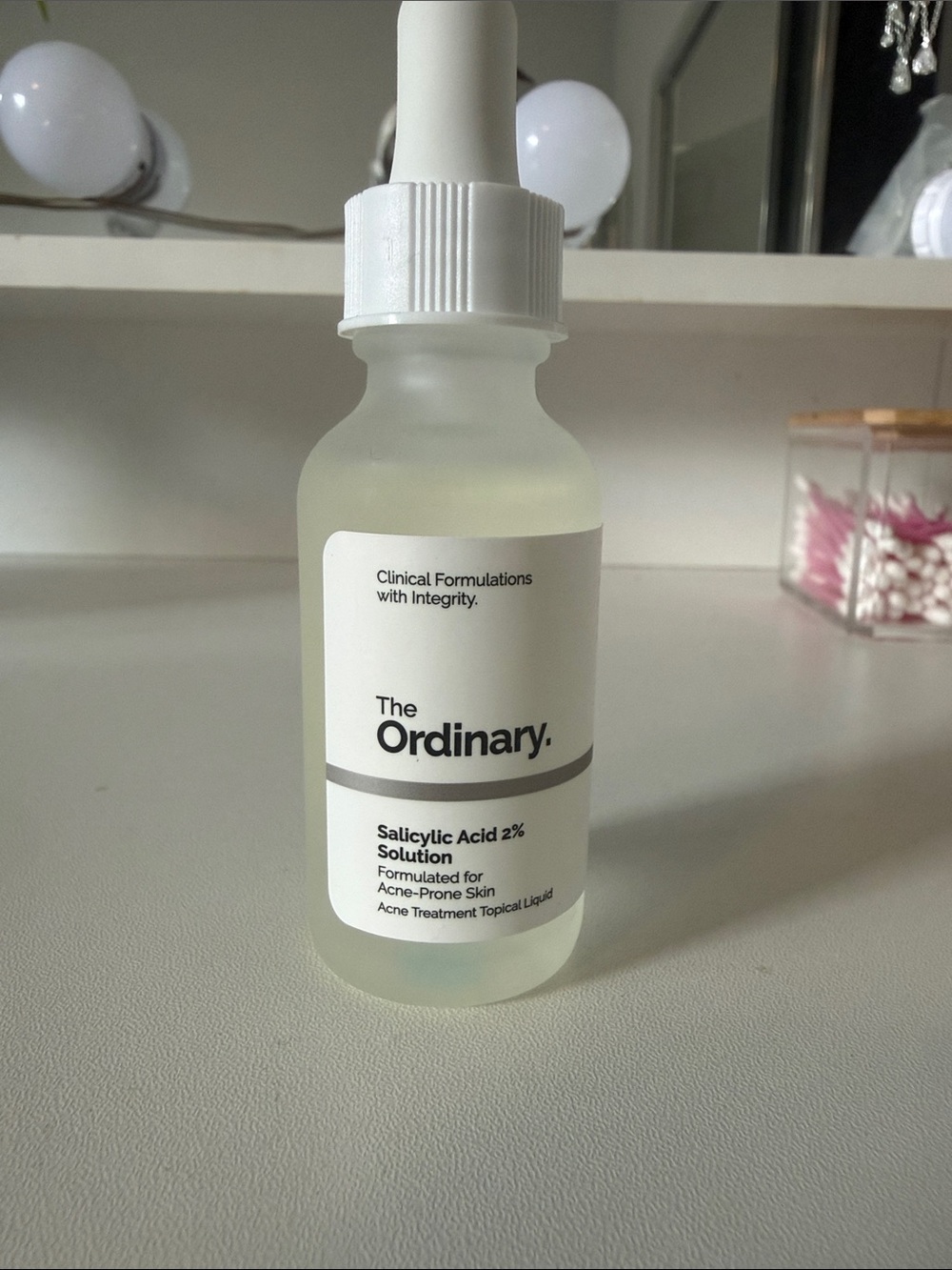 The Ordinary Salicylic Acid 2% Solution Bottle in White